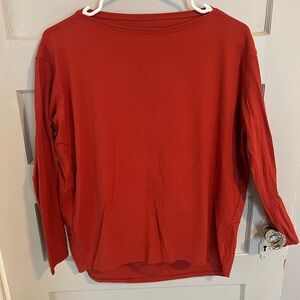 lululemon athletica orange Long-Sleeve Performance Top